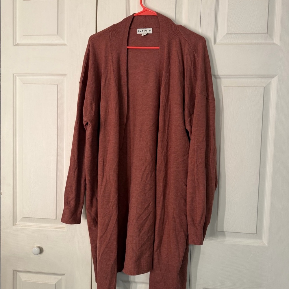 Ava & Viv Rich Brown Cardigan